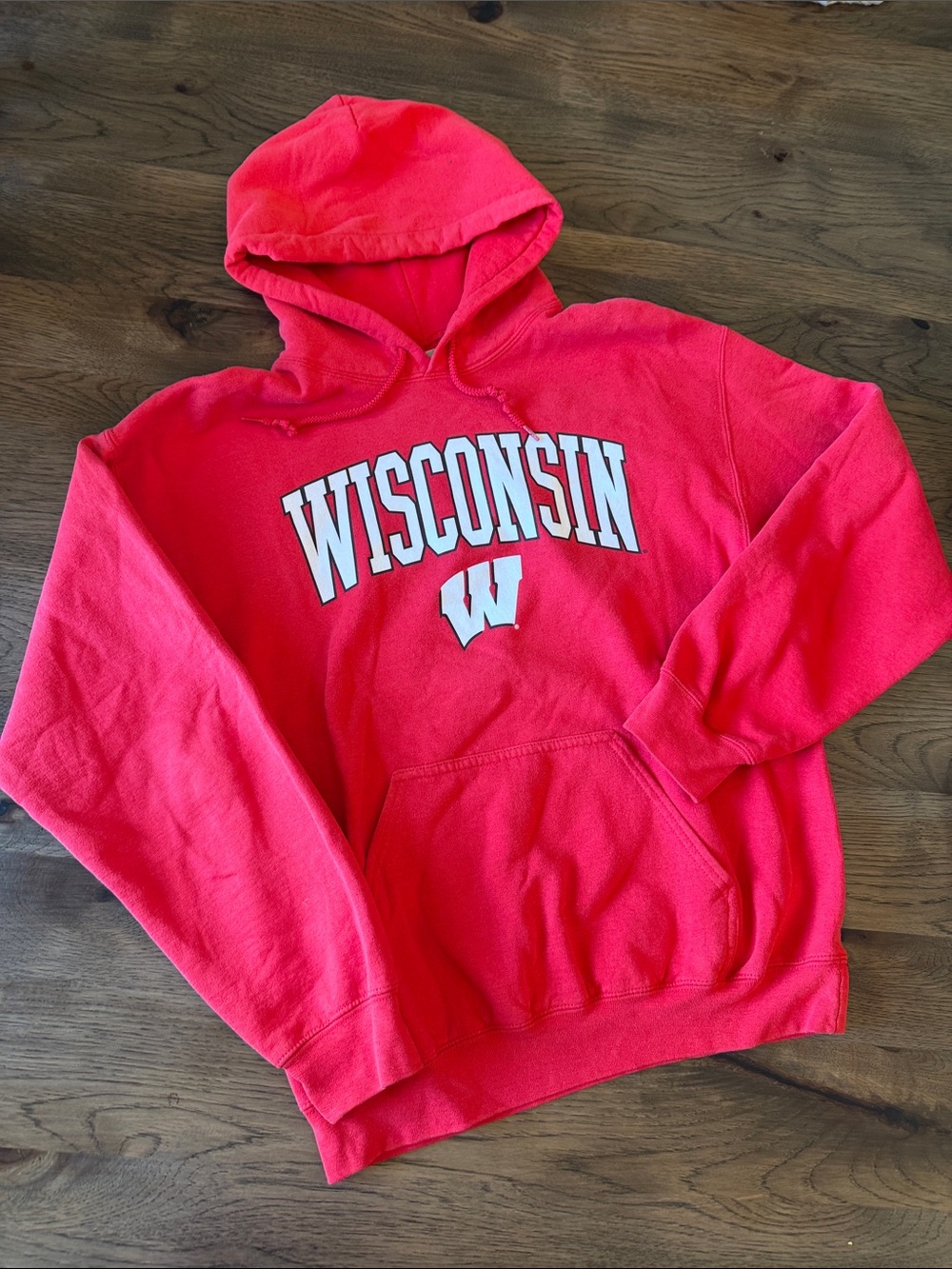 Captivating Men's Medium Wisconsin Badgers Hoodie Sweatshirt